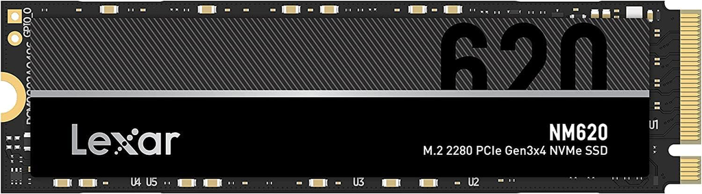 LEXAR NM620 1TB SSD, M.2 2280 PCIe Gen3x4 NVMe 1.4 Internal SSD, Up to 3500MB/s Read, 3000MB/s Write.
