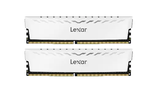32GB 2x16GB Lexar THOR  DDR4 3600 UDIMM XMP Memory with White heatsink. Dual pack, Non RGB